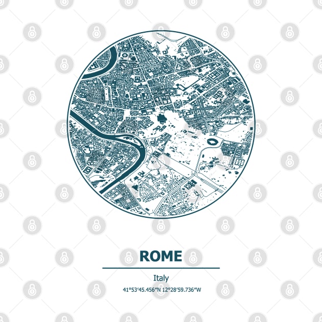 Rome city map coordinates by SerenityByAlex