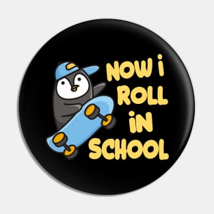 Enrolment Skater Penguin Pin