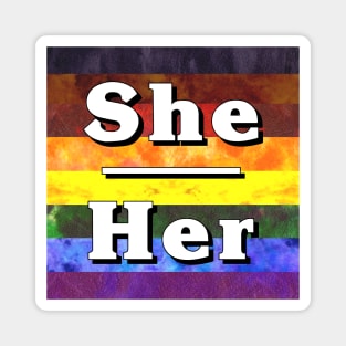 She-Her Pronouns: Inclusive Magnet