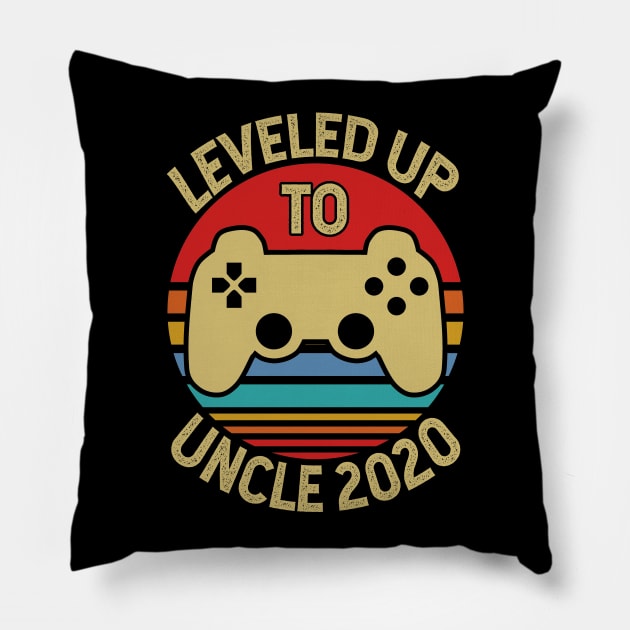 Leveled Up To Uncle 2020 Pregnancy Announcement Uncle Pillow by Tesszero