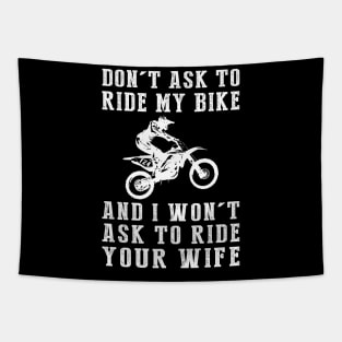 Dirt-Bike Respect T-Shirt Tapestry