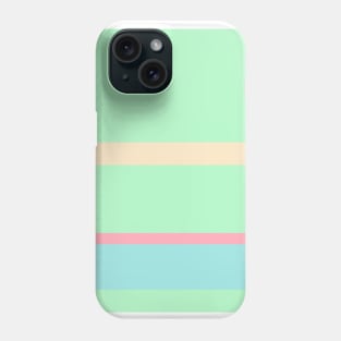 A sensational customization of Soft Pink, Robin'S Egg Blue, Light Mint and Pale Peach stripes. Phone Case