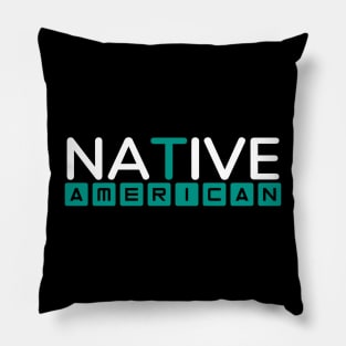Native American Simple Typography Design Pillow