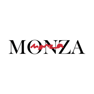 Monza - F1 Circuit Name Design T-Shirt
