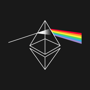 Ethereum ETH Logo I Dark Vintage 70s Rock T-Shirt