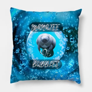 Manatee bubble Pillow