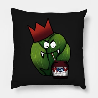 Vampire Brussel Sprout Gothic Christmas Pillow