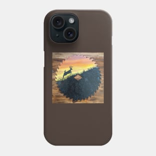 Buck on the ridge saw blade Phone Case