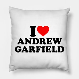 I Love Andrew Garfield, I Heart Andrew Garfield Pillow