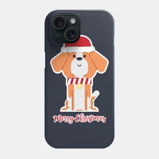 Christmas beagle Phone Case