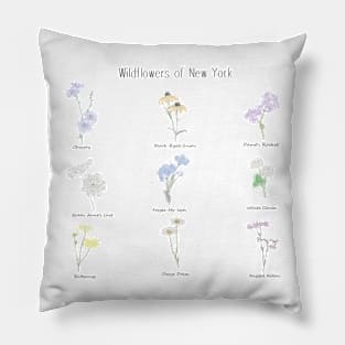 Wildflowers of New York Pillow