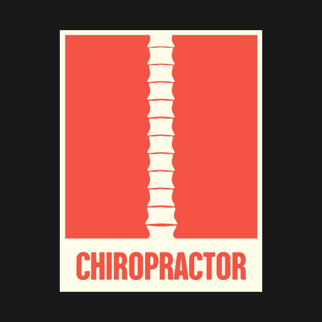 Retro Chiropractor Chiropractic Spine Poster by MeatMan