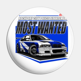 ICONIC NFS MOSTWANTED CAR  #1 BLACKLIST Pin