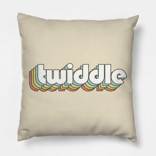 vintage color twiddle Pillow