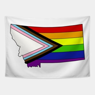 progress pride flag -Montana Tapestry