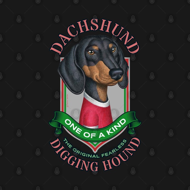 Dachshund One of a Kind by Danny Gordon Art