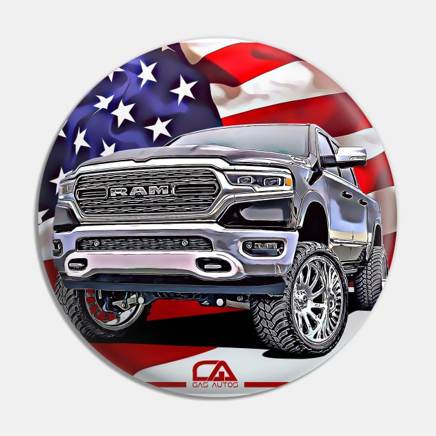 Dodge Ram and The American Flag by Gas Autos Pin by GasAut0s