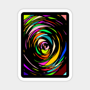 abstract colored Magnet