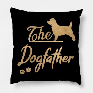 Cairn Terrier Dogfather, Funny, Dog father Pillow