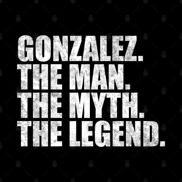 Gonzalez Legend Gonzalez Name Gonzalez given name by TeeLogic