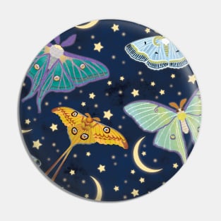 Moon Moths Pin