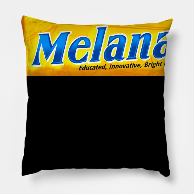 Melanated Bright Chocolate Pillow by PointNWink Productions
