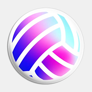 Gradient Volleyball Pin