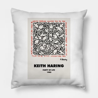 Vintage Keith Haring 1985 Pillow