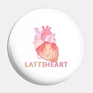 Latte Heart Pin