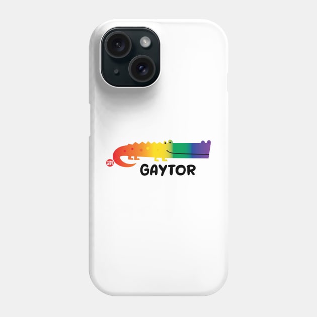 gaytor gator Phone Case by toddgoldmanart