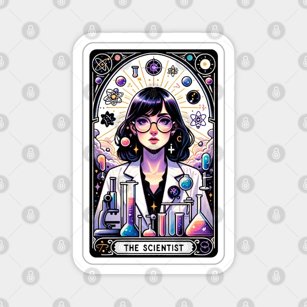 The Scientist Tarot Card Magnet by ScienceandSnark