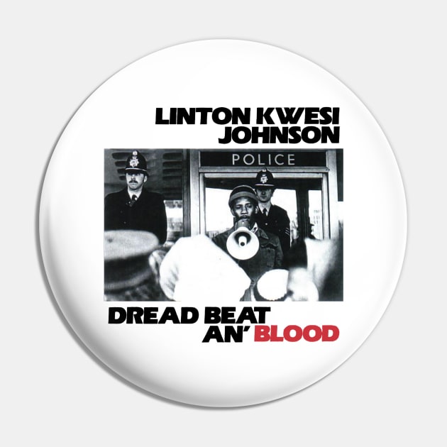 Linton Kwesi Johnson LKJ in Dub Dread Beat An Blood Pin by thelmajonee