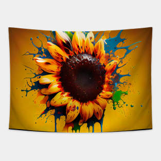 Sunflower Art Design Tapestry