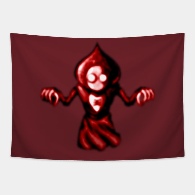 Flatwoods Monster's Ghost *RED Tapestry by AWSchmit