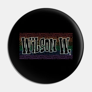 LGBTQ PATTERN AMERICA WILSON Pin