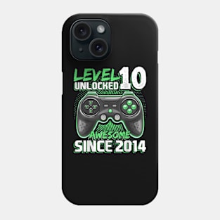 10th Birthday Gamer 10 Year Old Bday Boy Ten Son Phone Case