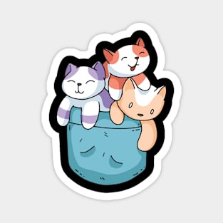 Cute Cats Pocket Magnet