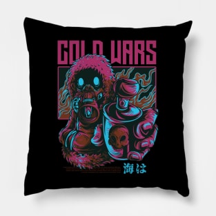Cold wars alien monster design Pillow