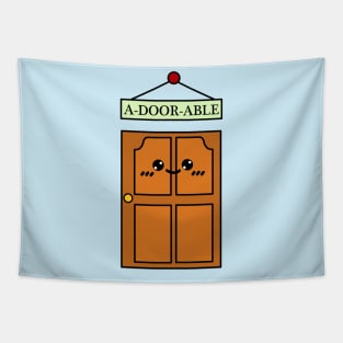 A-door-able (Door Pun) Tapestry