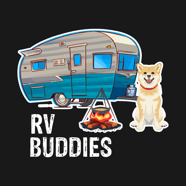 Shiba Inu Dog Rv Buddies Pet Lovers Funny Camping Camper by franzaled