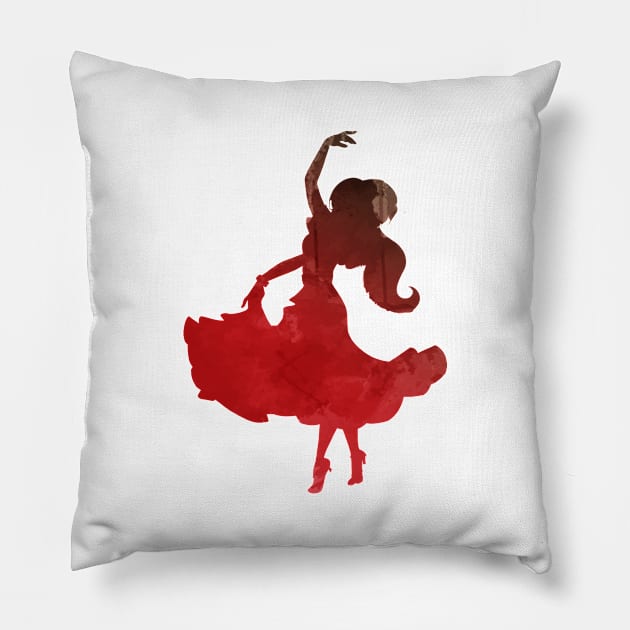 Princess Inspired Silhouette Pillow by InspiredShadows