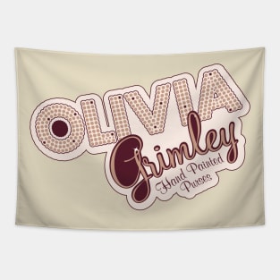 Olivia Grimley Hand Painted Purses Logo Tapestry