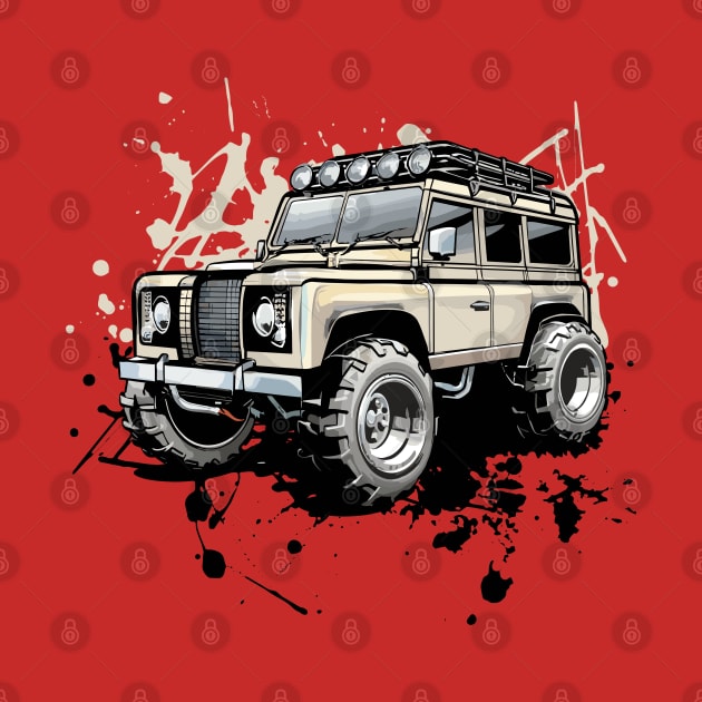 Off-Road 4x4 Vehicles in Graffiti Cartoon Style by irfankokabi