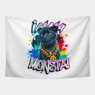 Imma Monsta! PANTHER | Whitee | by Asarteon Tapestry