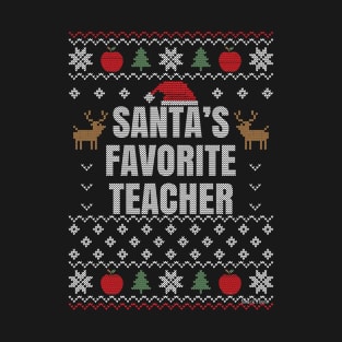 Santa's Favorite Teacher T-Shirt