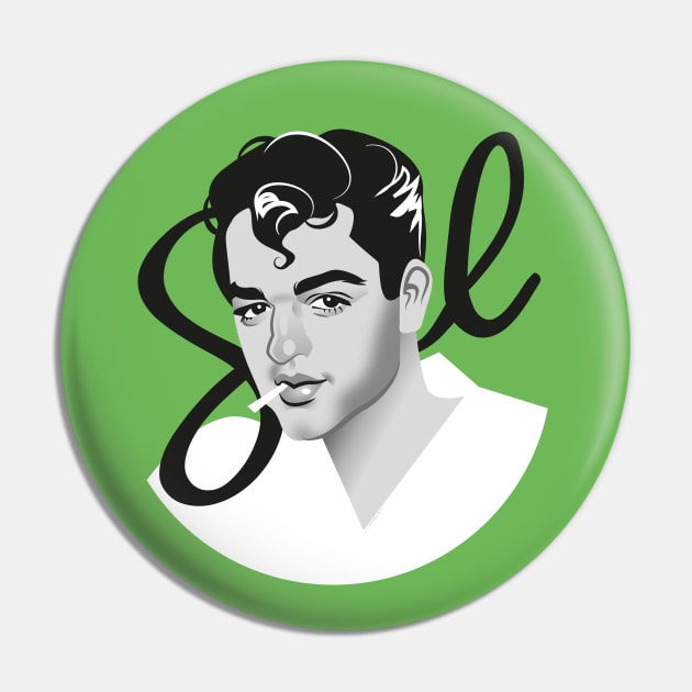 Sal Mineo Pin by AlejandroMogolloArt