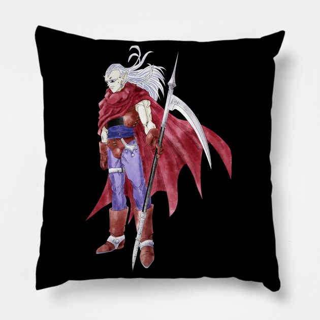 Magus watercolor Pillow by GingerCatGirlPrime 