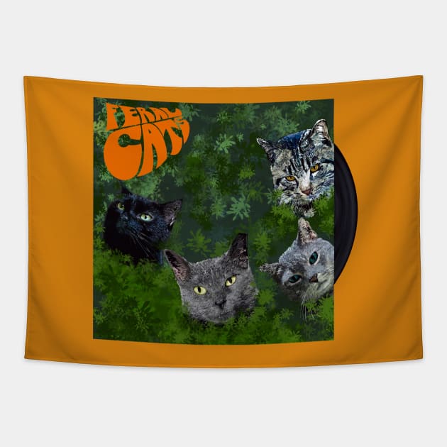 Rubber Soul Cats Tapestry by TAP4242