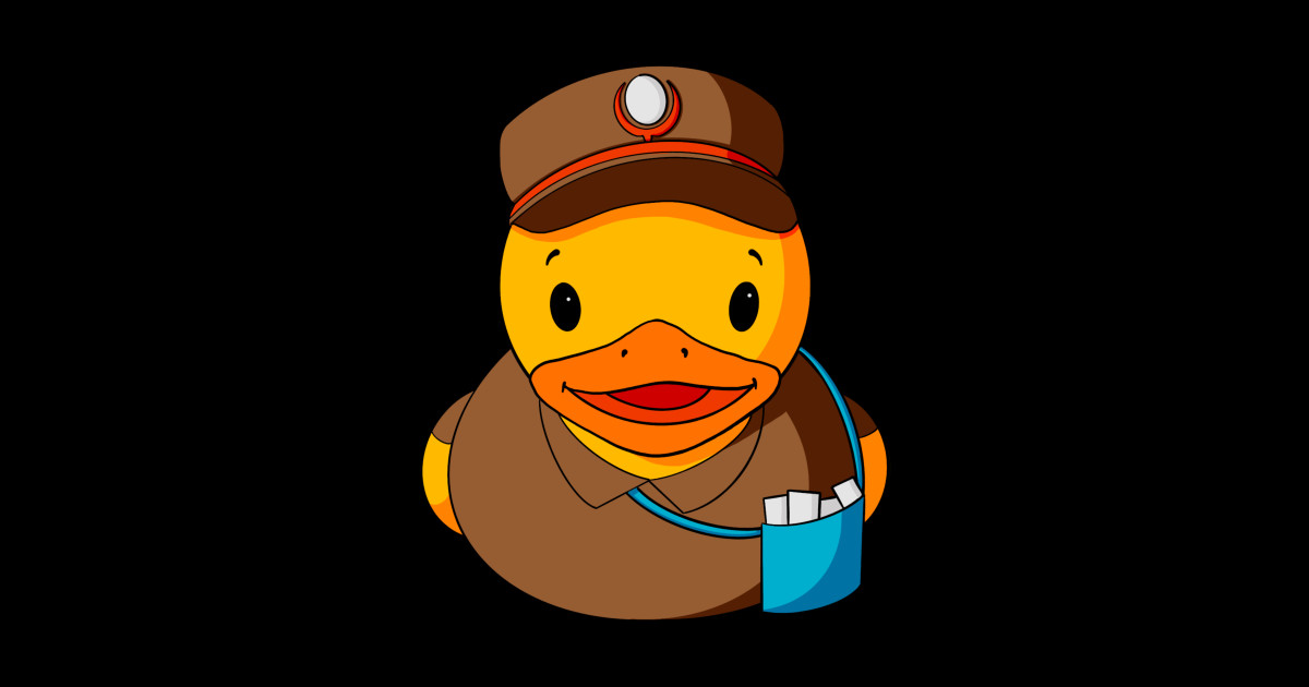 Mailman Rubber Duck - Rubber Duckie - Sticker | TeePublic