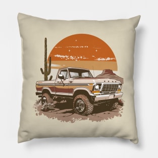 Ford Truck Vintage Highboy Design Desert Pillow